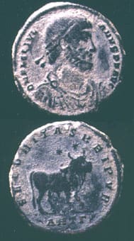 Bronze Coin of Emperor Julian the Apostate