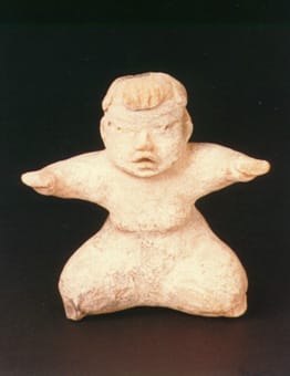 Olmecoid Sculpture of a Seated Baby