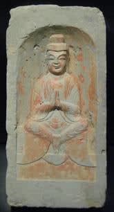 Northern Wei Brick from a Buddhist Shrine