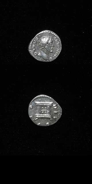 Silver Denarius of Emperor Antoninus Pius Issued Posthumously Marcus Aurelius and Lucius Verus