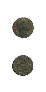 Bronze Coin of Emperor Constantine I the Great