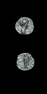 Silver Denarius of Empress Crispina