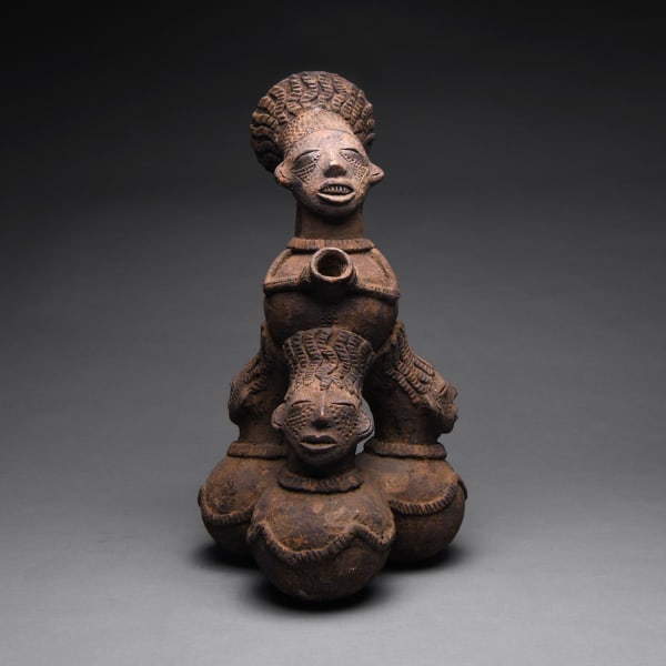 Mangbetu Anthropomorphic Vessel