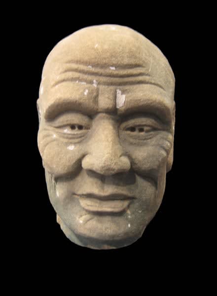 Ming Dynasty Lohan Stone Head
