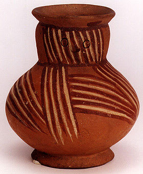 Panzaleo Polychrome Avian Effigy Vessel
