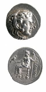 Macedonian Silver Tetradrachm of Alexander the Great
