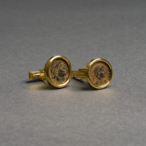 Pair of Coin Cufflinks of Empreror Constantine I