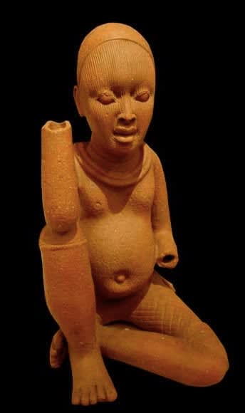 Ife Terracotta Sculpture of a Seated Figure