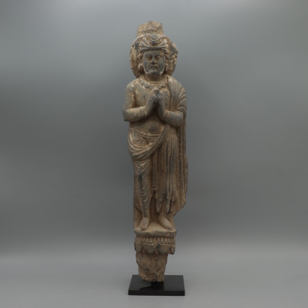 Gandharan Schist Sculpture of a Bodhisattva