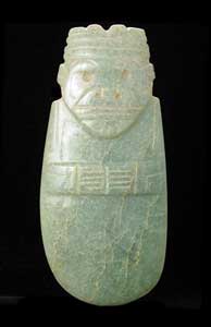 Guanacaste-Nicoya Jade Figure-Celt Pendant