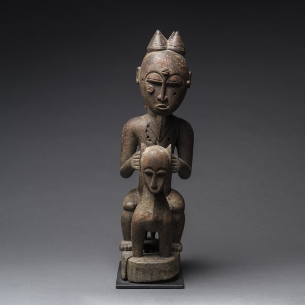 Lagoons Region Sculpture of an Animal and Rider