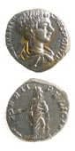 Silver Denarius of Caracalla Struck While Caesar