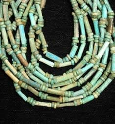 Necklace Of Egyptian New Kingdom Faience Beads