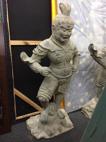 Qing Stone Standing Lokapala