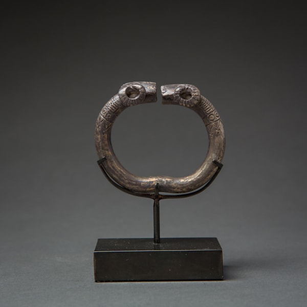 Bactria-Margiana Silver Bracelet with Ram Heads