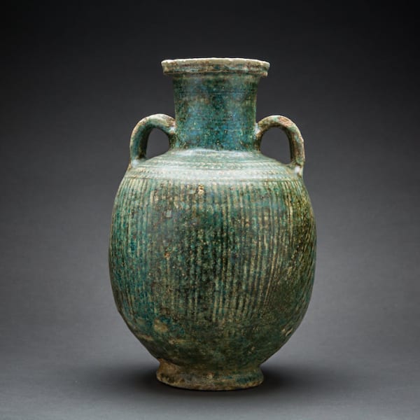 Parthian glazed earthenware amphora