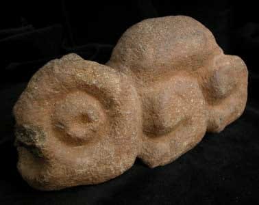Aztec Stone Sculpture of an Animal/Human