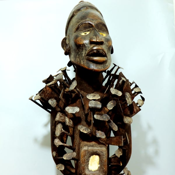 Bakongo Nkisi Nkondi Figure