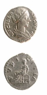 Silver Denarius of Empress Lucilla