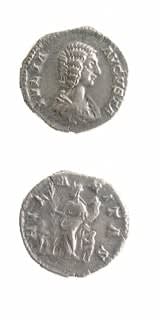 Silver Denarius of Empress Julia Domna
