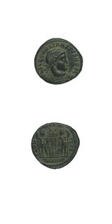 Bronze Coin of Constantius II Struck While Caesar