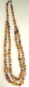 Carnelian, Agate, Diorite, Egyptian Faience Beads