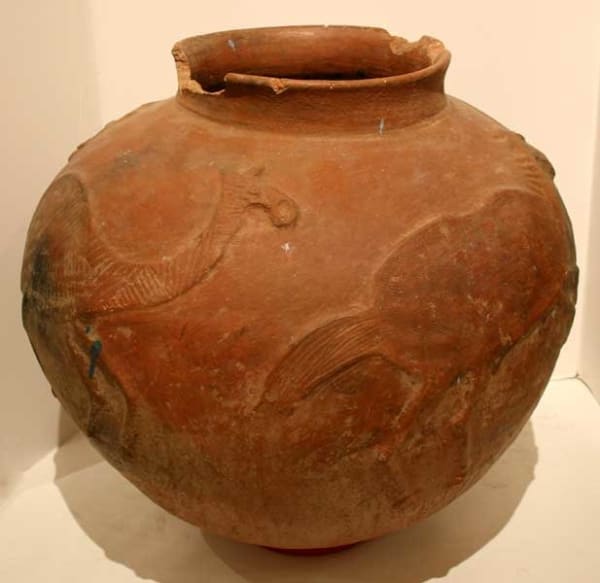 Terracotta Vessel with Animals and a Horse and Rider
