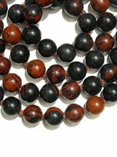 Golden Obsidian Bead Necklace
