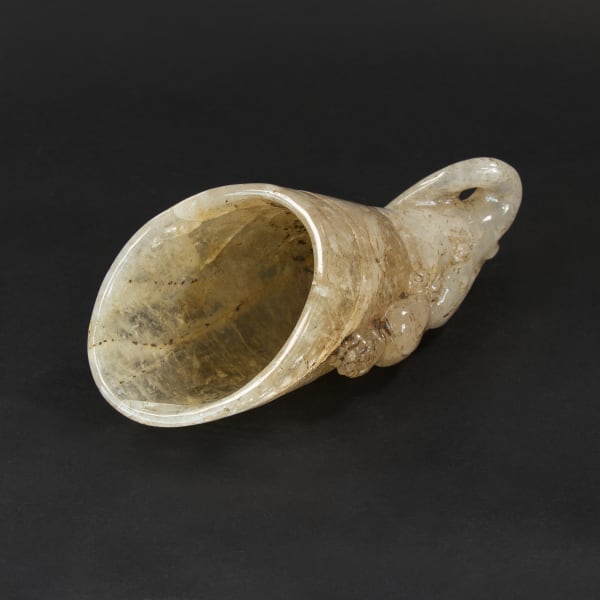 Qing Dynasty Rock Crystal Libation Cup with Chilong