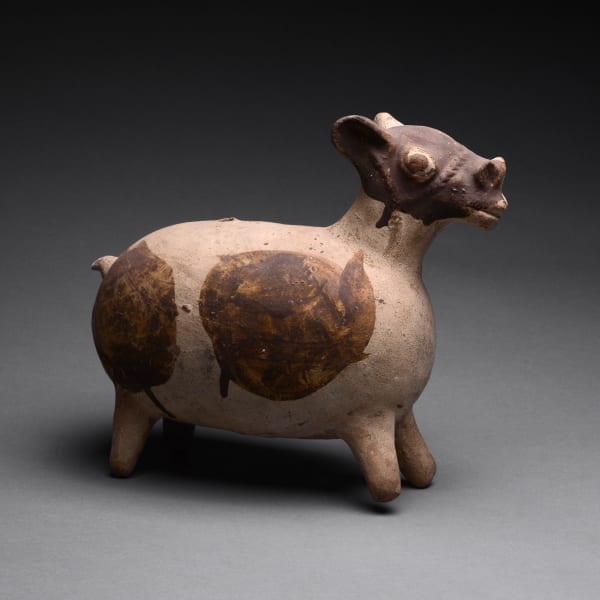 Chancay Sculpture of a Female Llama