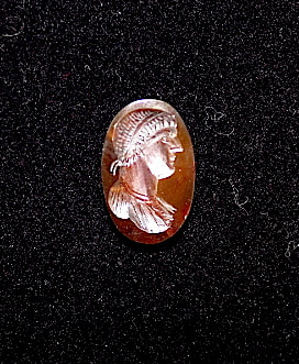 Roman Carnelian Intaglio depicting Emperor Domitian