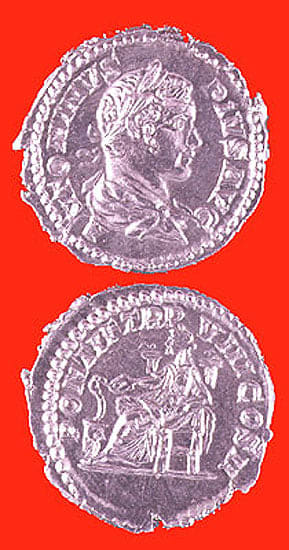 Silver Denarius of Emperor Caracalla