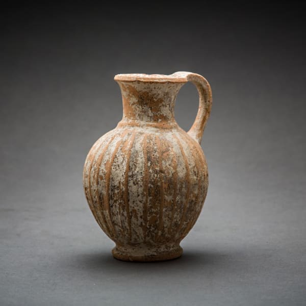 Late Bronze Age Ribbed Terracotta Jug