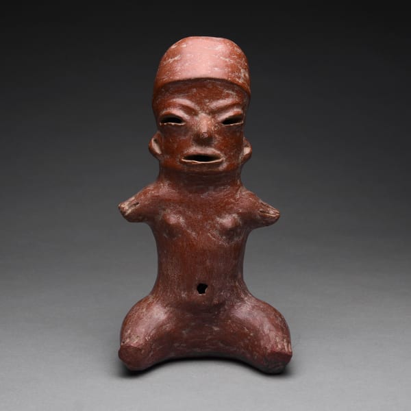 Olmecoid Sculpture of a Seated Woman