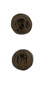 Bronze Coin of Constantius II Struck While Caesar