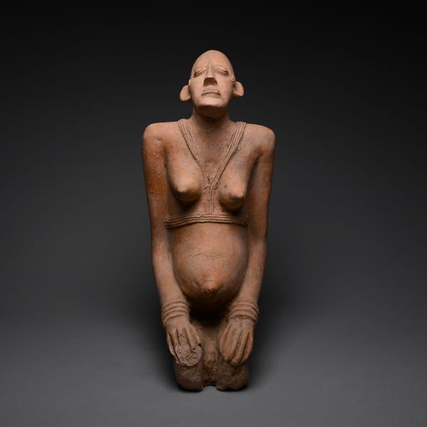 Djenne Terracotta Figure of a Kneeling Female.