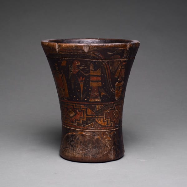Incan Wooden Ceremonial Beaker