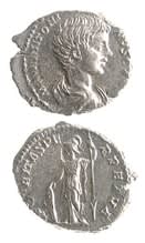 Silver Denarius of Caracalla Struck While Caesar