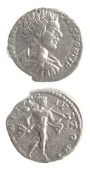 Silver Denarius of Caracalla Struck While Caesar