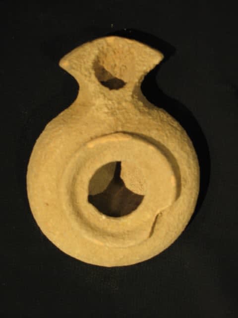 Herodian period terracotta oil lamp