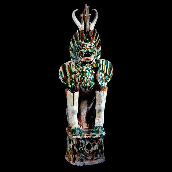 Tang Sancai-Glazed Tomb Guardian