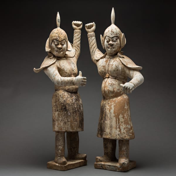 Pair of Tang Terracotta Warriors