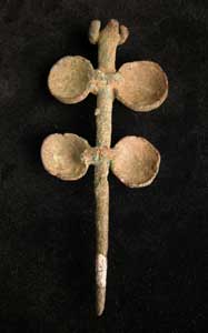 Luristan Bronze Pin with Rounded Protrusions