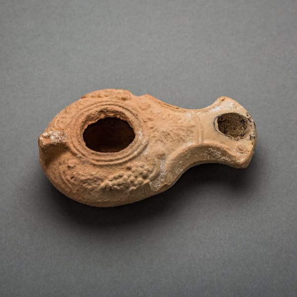 Herodian period terracotta oil lamp