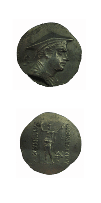 Bactrian Silver Tetradrachm of King Antimachos I