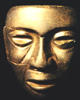 Aztec Obsidian Mask