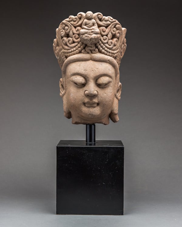 Ming Dynasty Bodhisattva Stone Head