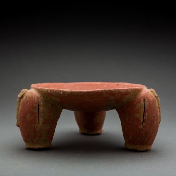 Mayan Terracotta Tripod Bowl