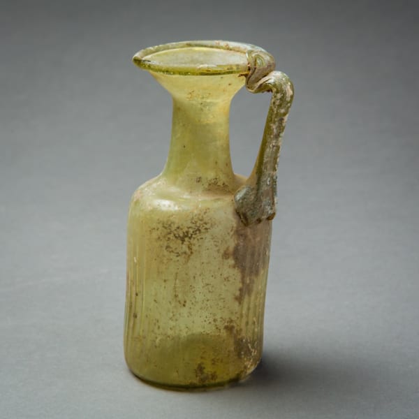 Byzantine Green Glass Pitcher