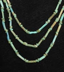 Necklace Of Egyptian New Kingdom Faience Beads